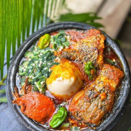 Banku & Okro Stew
