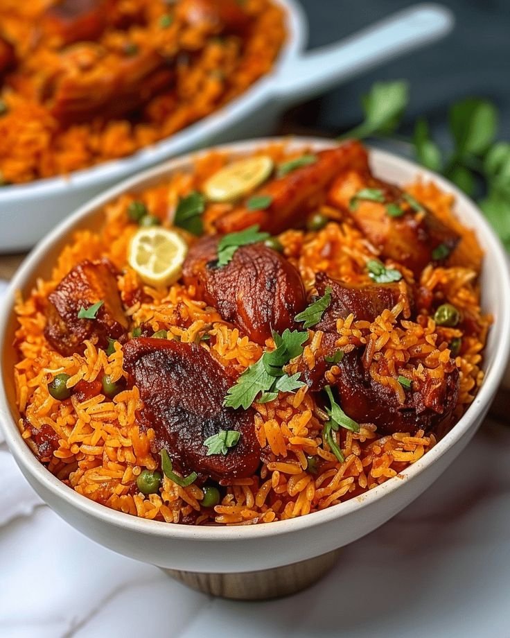 Goat Jollof Rice